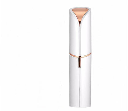 SilkGlide Gold Plated Facial Hair Remover - Instant, Painless, Lipstick-Design with Advanced Technology