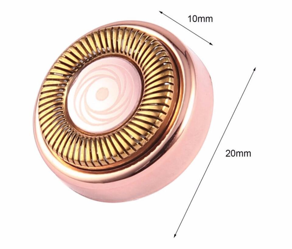 Dispositivo per la rimozione dei peli del viso placcato oro SilkGlide: istantaneo, indolore, design a rossetto con tecnologia avanzata 