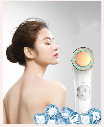 RadiantLift Pro 7-in-1 Facial Massager & Skin Tightening Machine - Galvanic & High-Frequency Face Lifting Tool