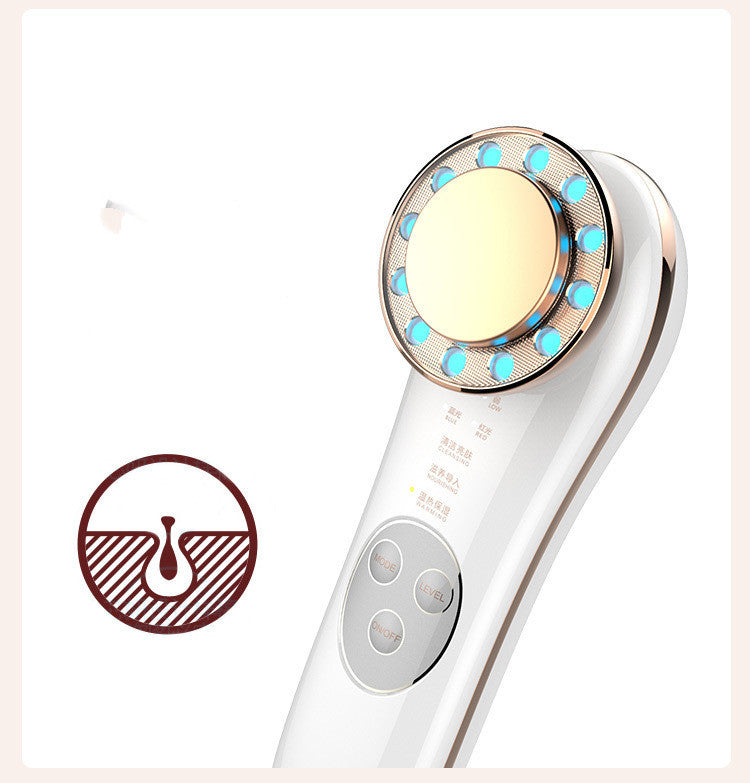 RadiantLift Pro 7-in-1 Facial Massager & Skin Tightening Machine - Galvanic & High-Frequency Face Lifting Tool